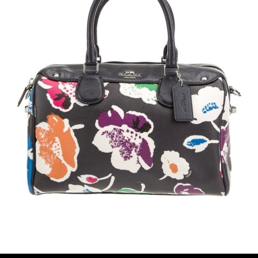 Coach Black Floral Print Women's Bag